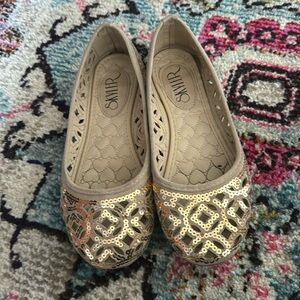 Glitter gold flat
